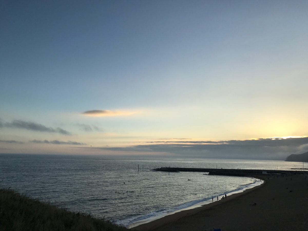 The sea and the sky